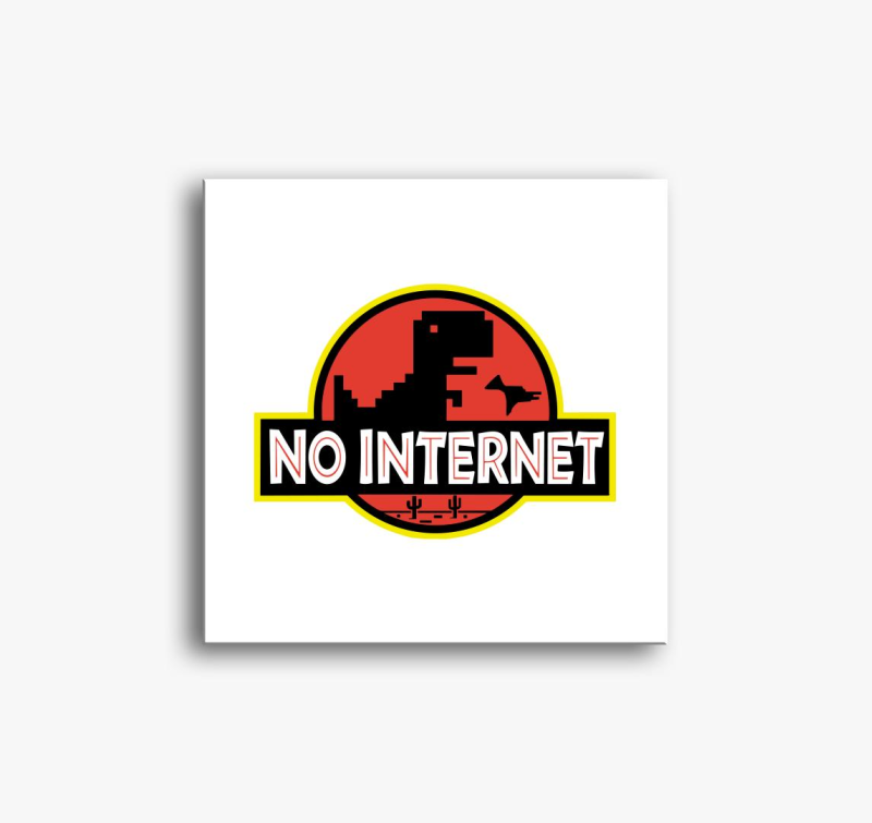 No internet slika na platnu