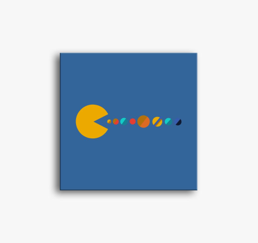 PacMan slika na platnu