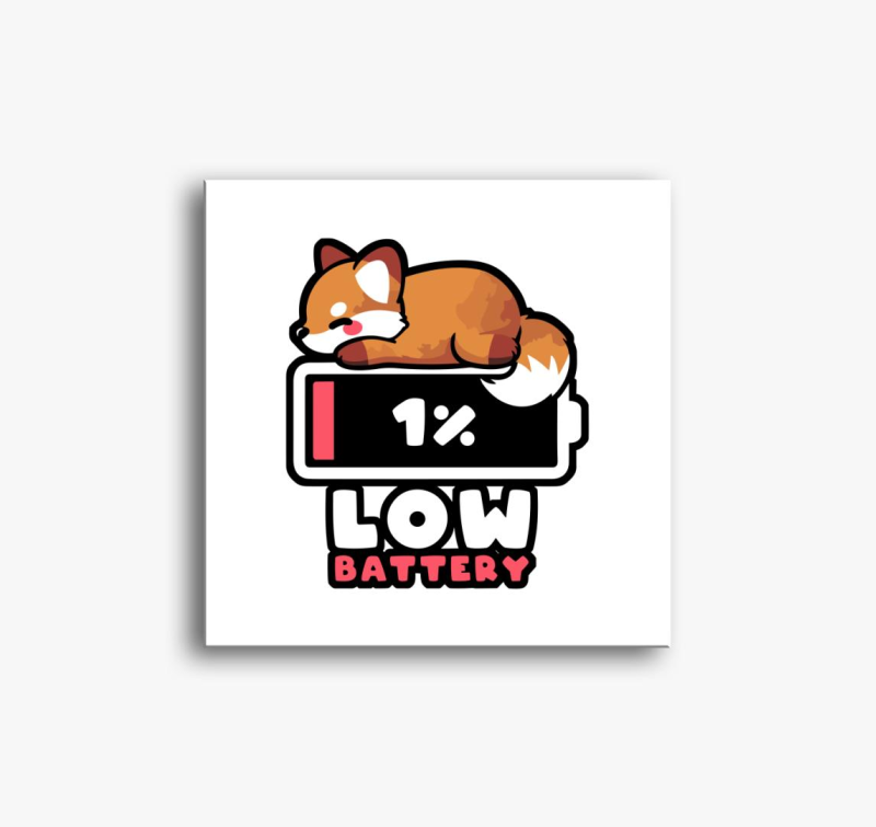 Low Battery slika na platnu