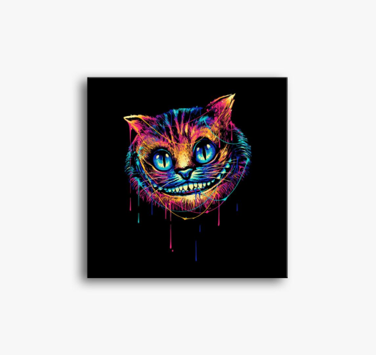 Colorful cat face slika na pla...