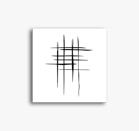 Multi hashtag slika na platnu