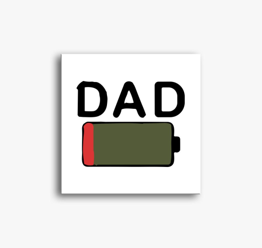 Dad low battery slika na platn...