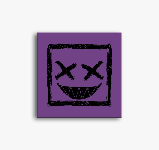 Smiley slika na platnu