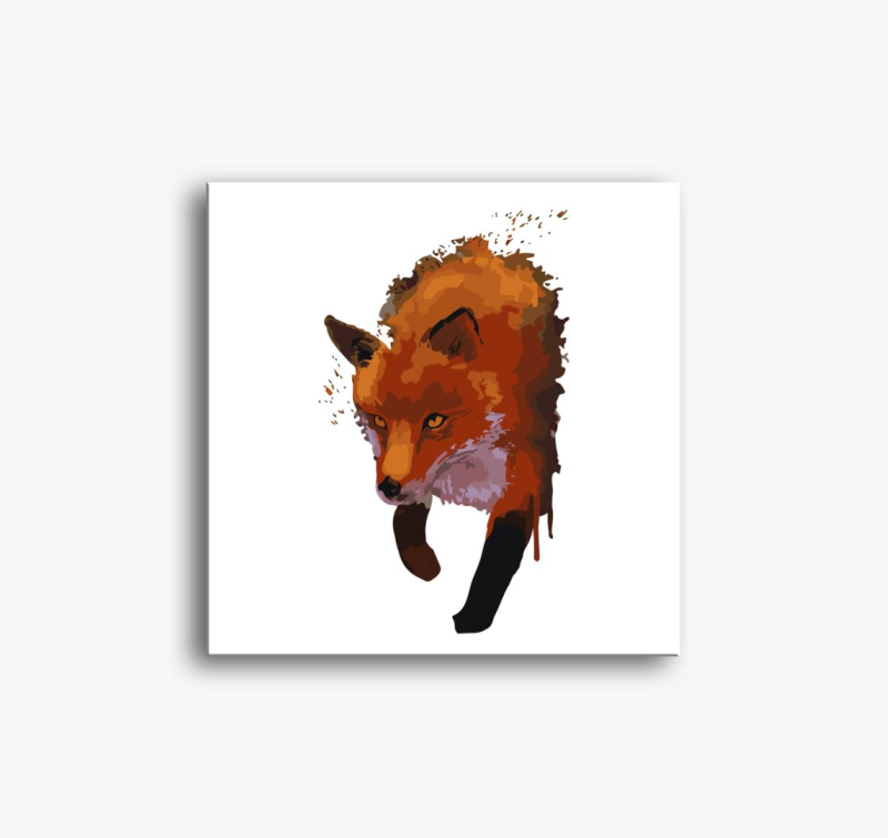 Fox fresco slika na platnu