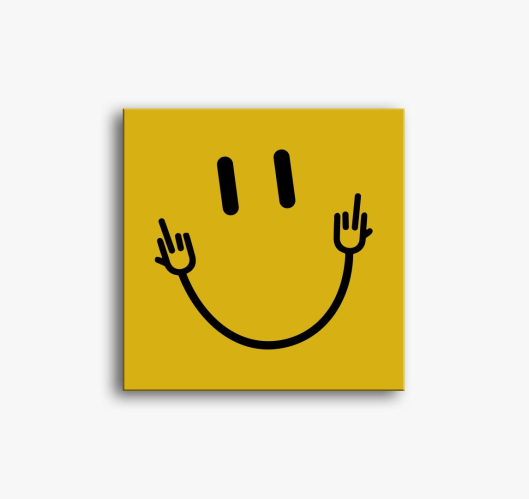 Smiley 4 slika na platnu