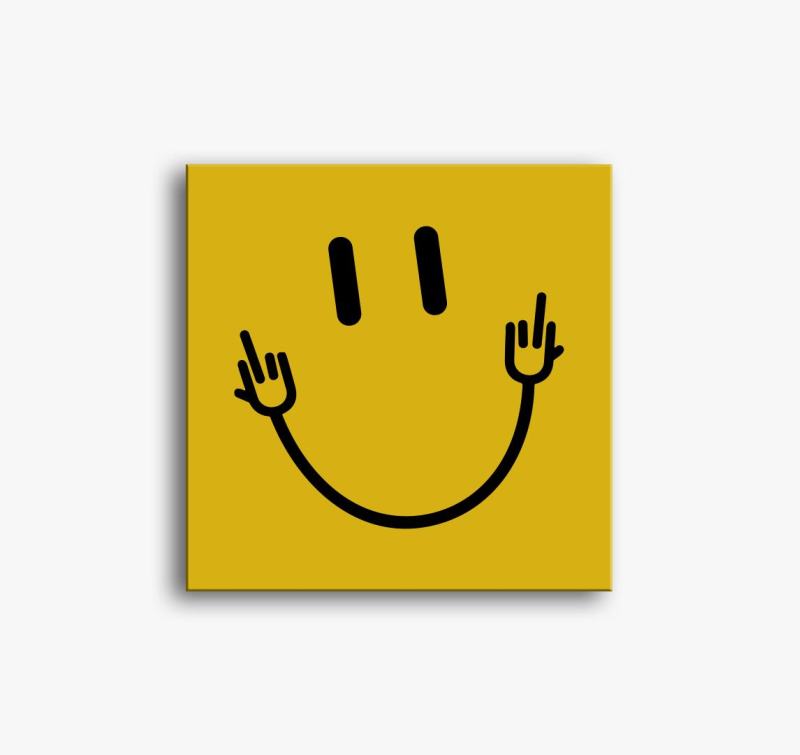 Smiley 4 slika na platnu