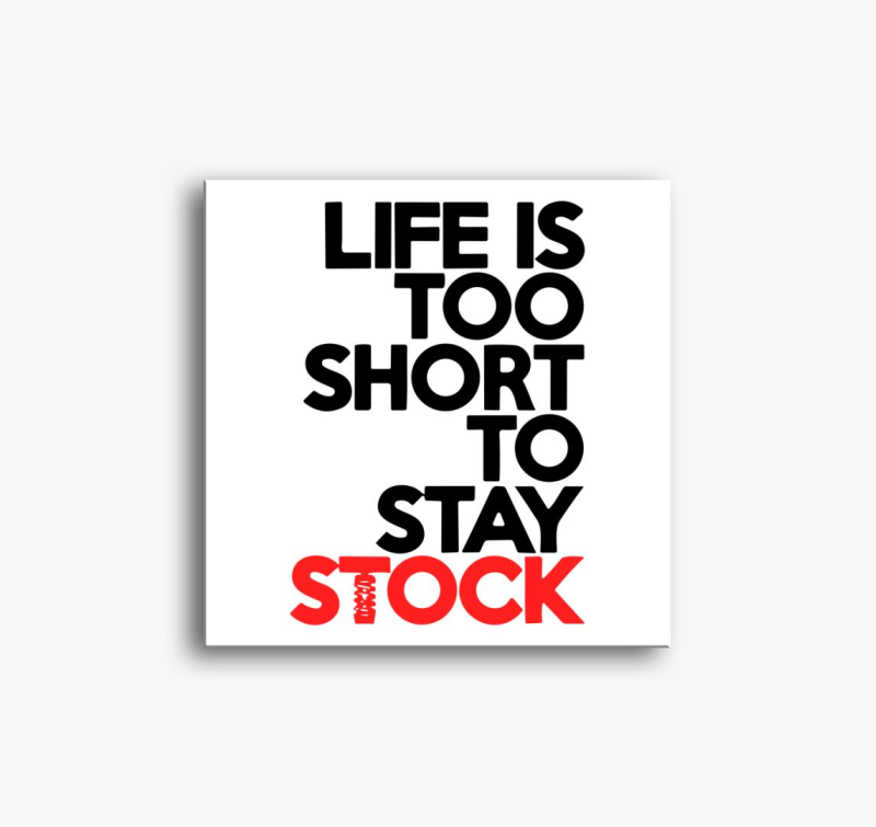 Life is too short slika na platnu