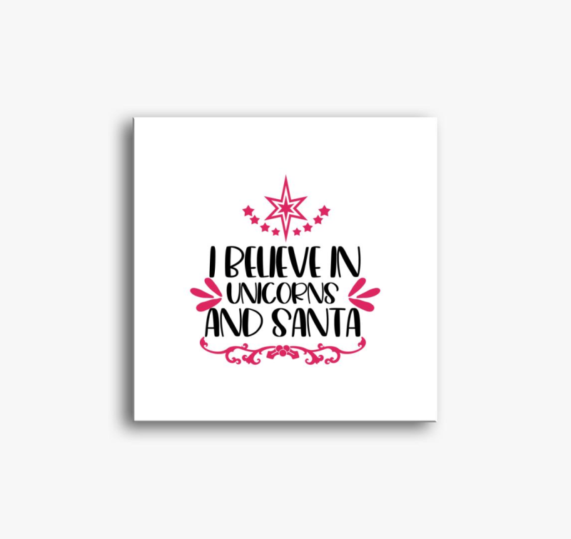 unicorn santa slika na platnu