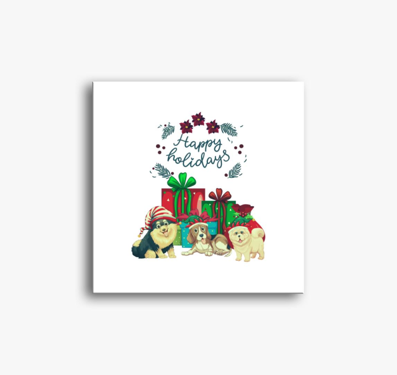 Kutyusok - Happy Holidays slika na platnu