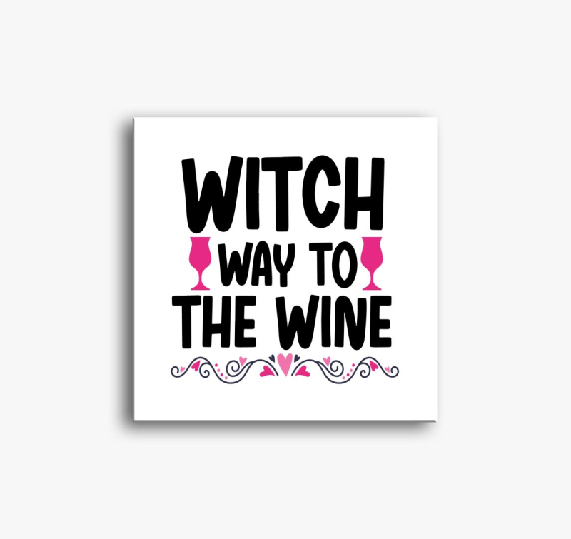 witch wine slika na platnu