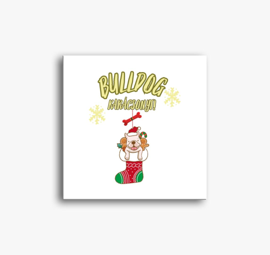 Bulldog - Kutyus zokniban slik...