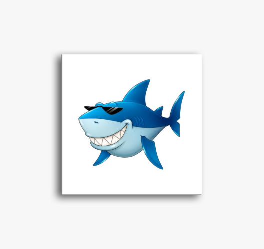 Cool Shark slika na platnu
