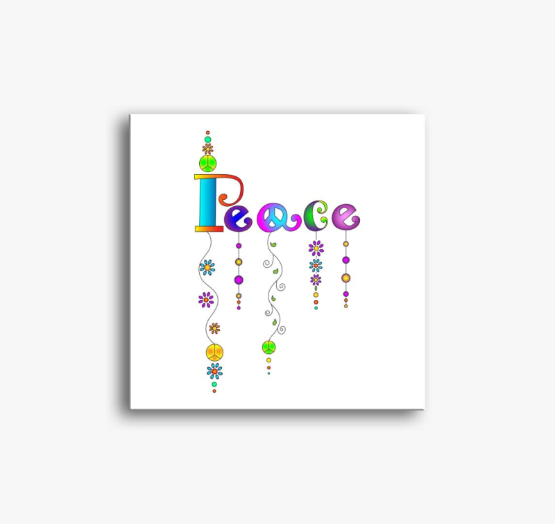 Peace slika na platnu