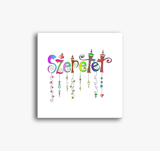 Szeretet slika na platnu