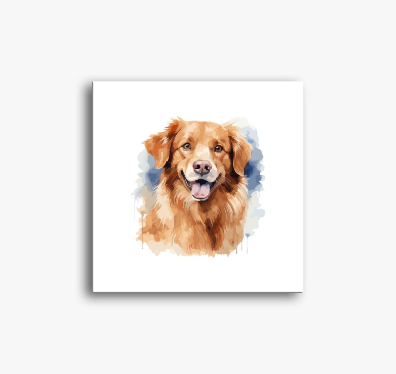 Golden retriever slika na platnu