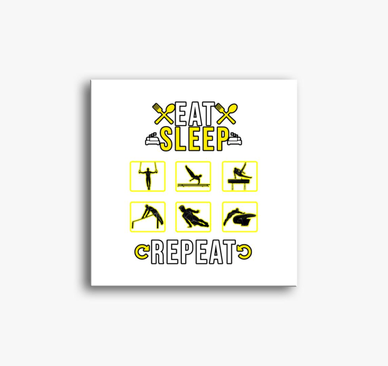 Szertorna - EAT - SLEEP - REPEAT - slika na platnu