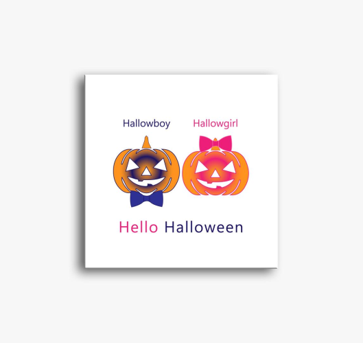 Hello Halloween slika na platn...