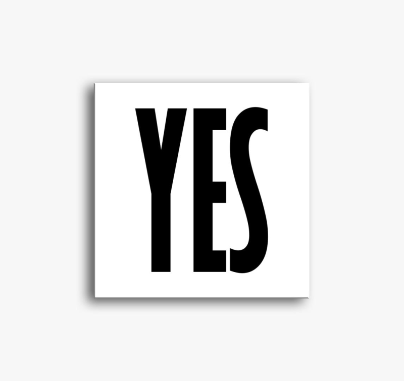 Yes slika na platnu