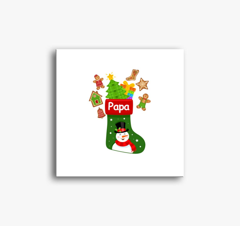 Papa zokni slika na platnu