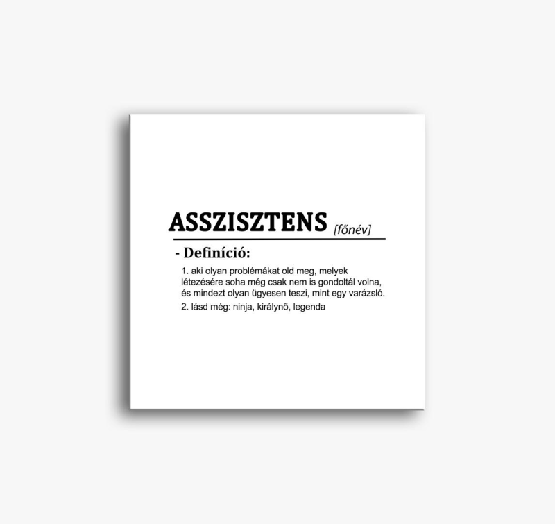 Asszisztens slika na platnu