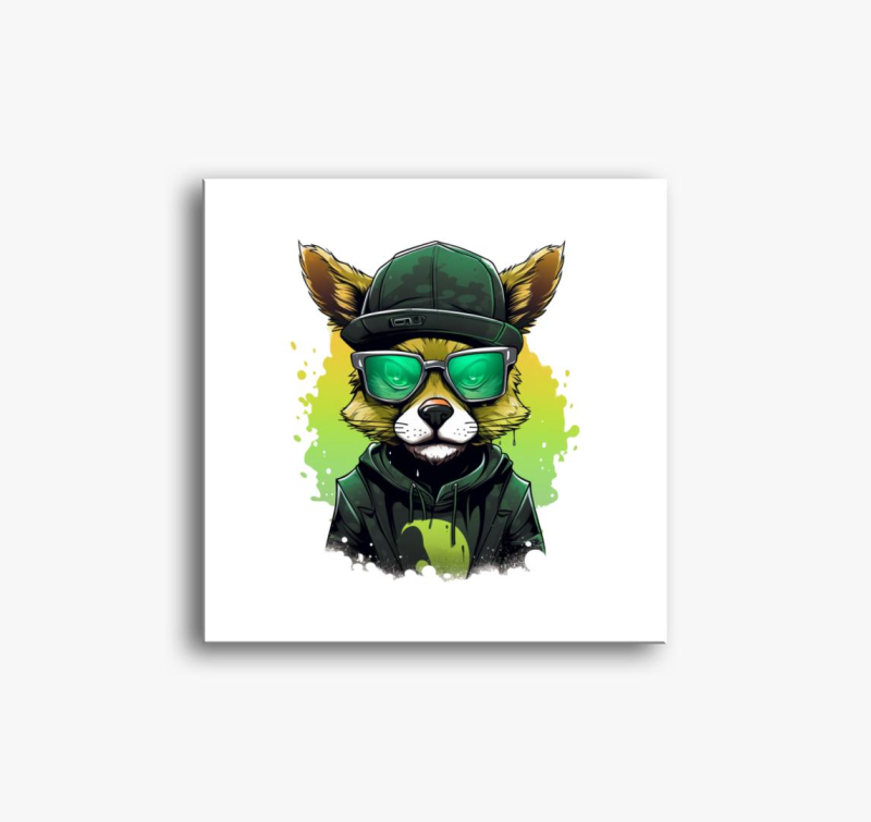 Zelena slika na platnu