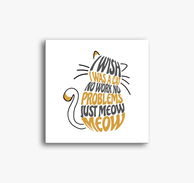 Meowmi macska slika na platnu