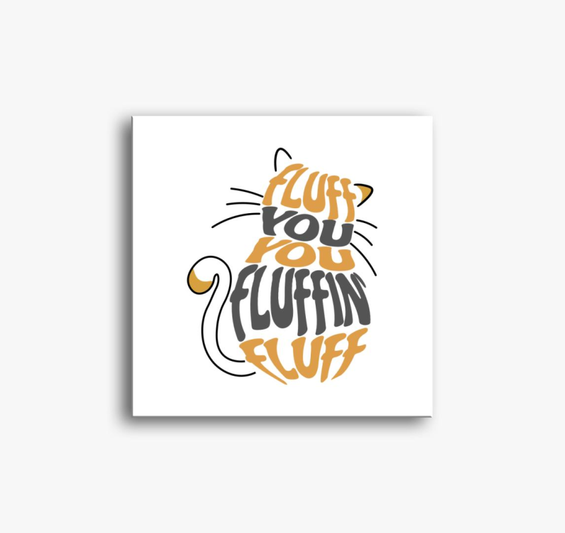 Meowmi Fluff slika na platnu
