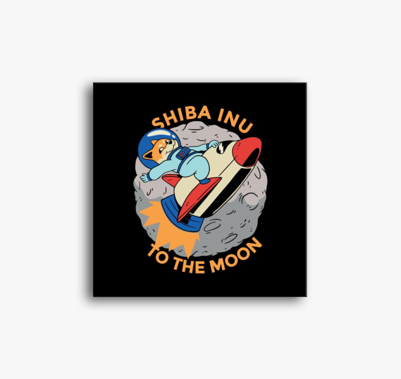 Shiba inut holdra slika na platnu