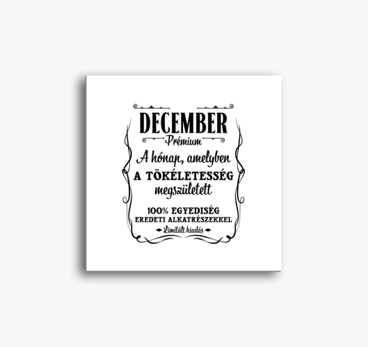 December amelyben slika na pla...