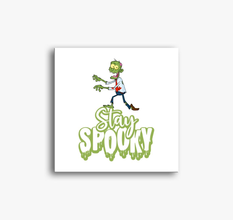 Stay Spooky Zombie Halloween slika na platnu