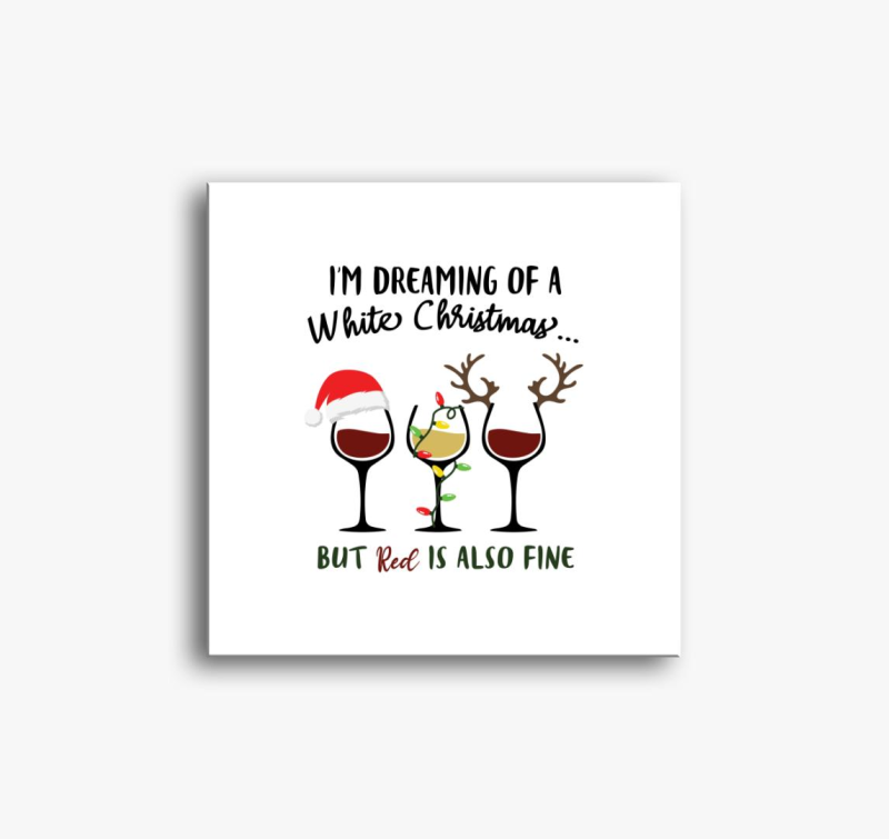 Wine Christmas slika na platnu