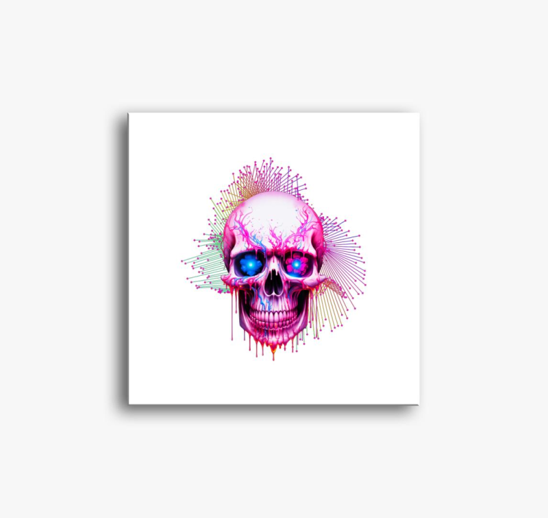 party koponya slika na platnu