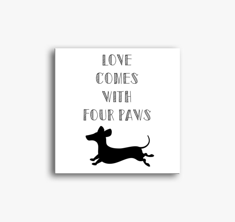 Szeretet mancson slika na platnu