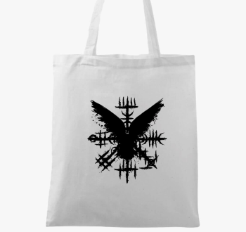Black Grunge Raven Viking Symbol