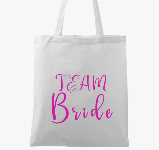 TEAM Bride pink szivecske