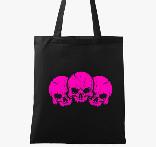 3 pink skulls