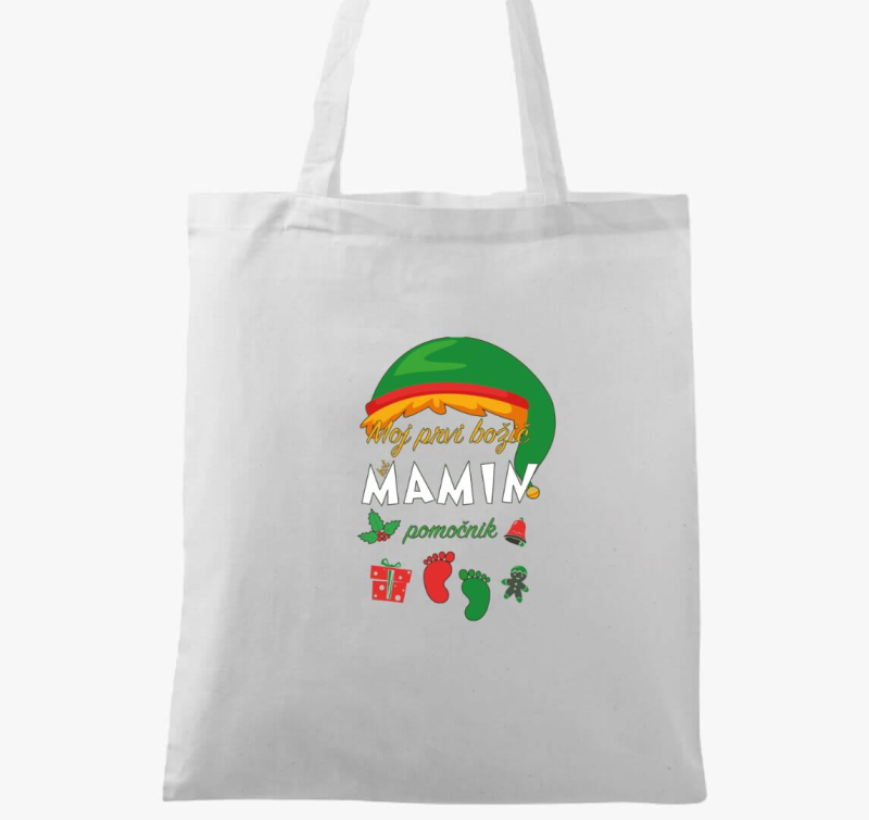 Moj prvi božič kot mamin pomočnik - nakupovalna vrečka s stilom za bodočo mami