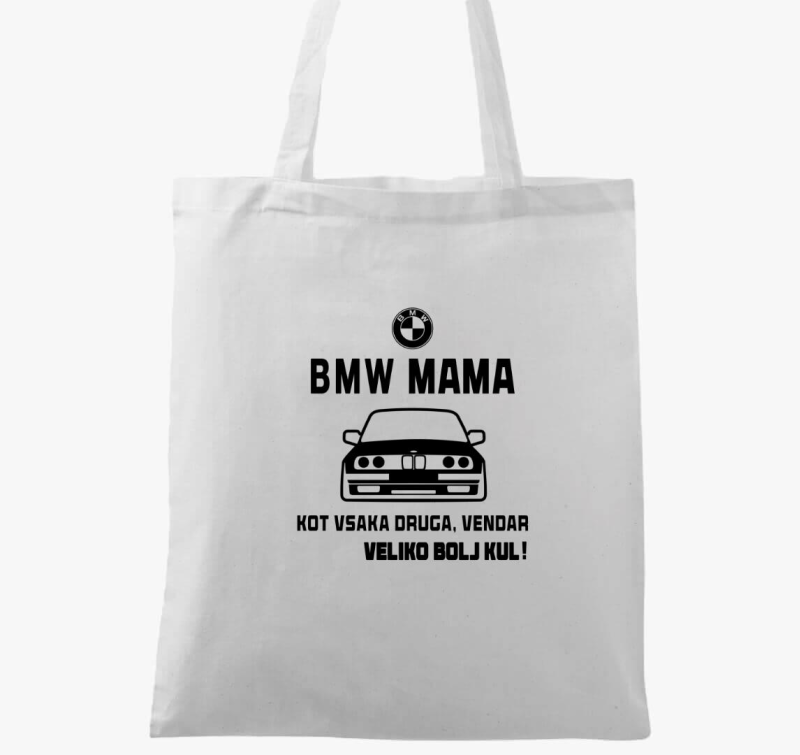BMW MAMA - platnena vrečka za ljubiteljico vozil - najbolj kul mama