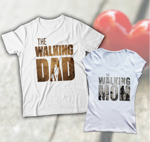 Walking dad and mom majica
